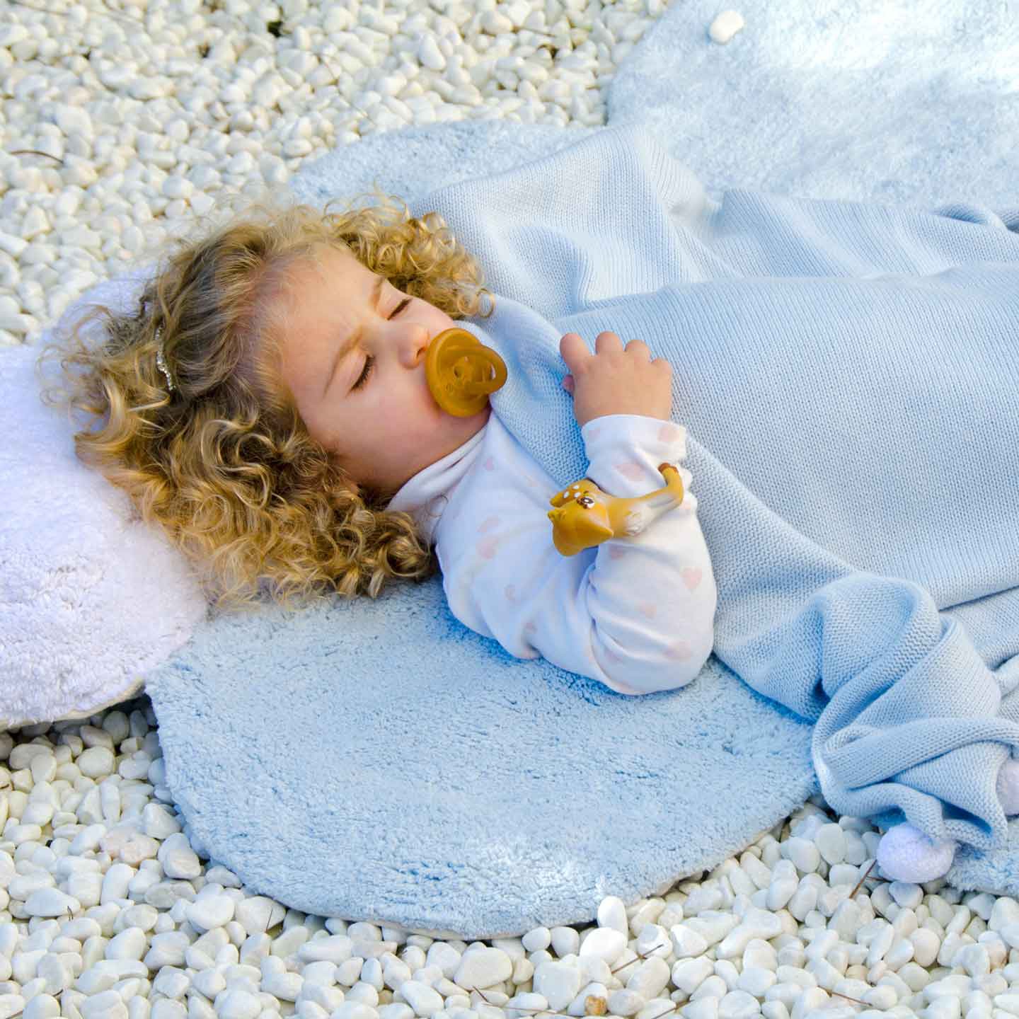 RUG PUFFY DREAM BLUE (110X170)